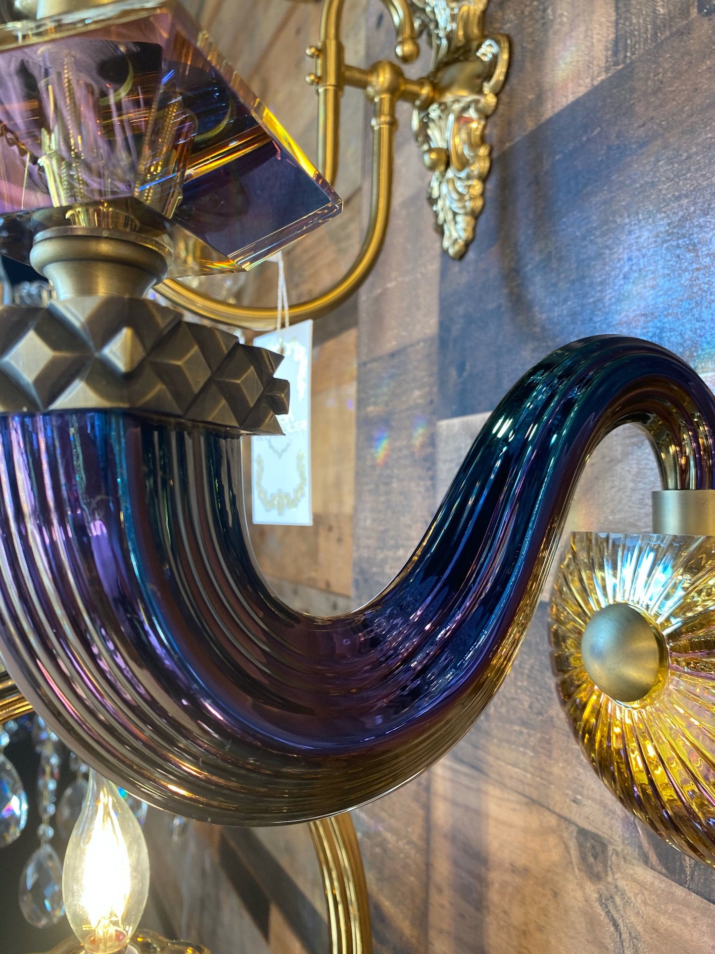 Handmade Italian Murano Glass Wall Sconce – Luxury Venetian Crystal Lighting