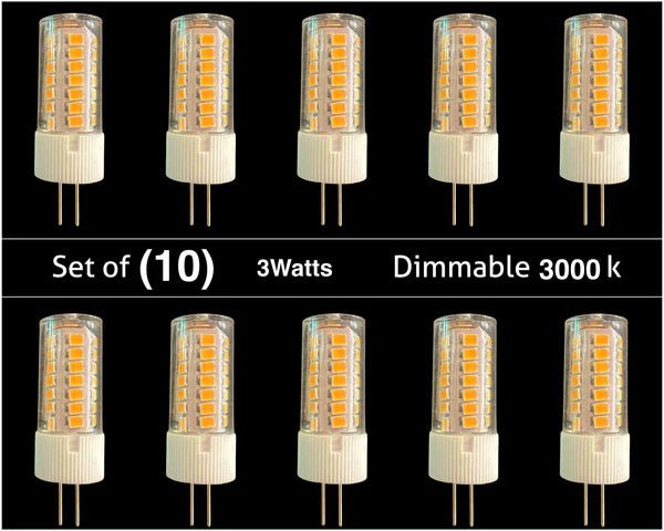 LED-G4-3W-DIMMABLE Dimmable 3000K LED Light Bulb