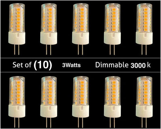 LED-G4-3W-DIMMABLE Dimmable 3000K LED Light Bulb