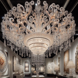 Elevate Your Home Décor with the Crystal Chandelier 40" Wide 18-Lights Chrome from Lamps Plus