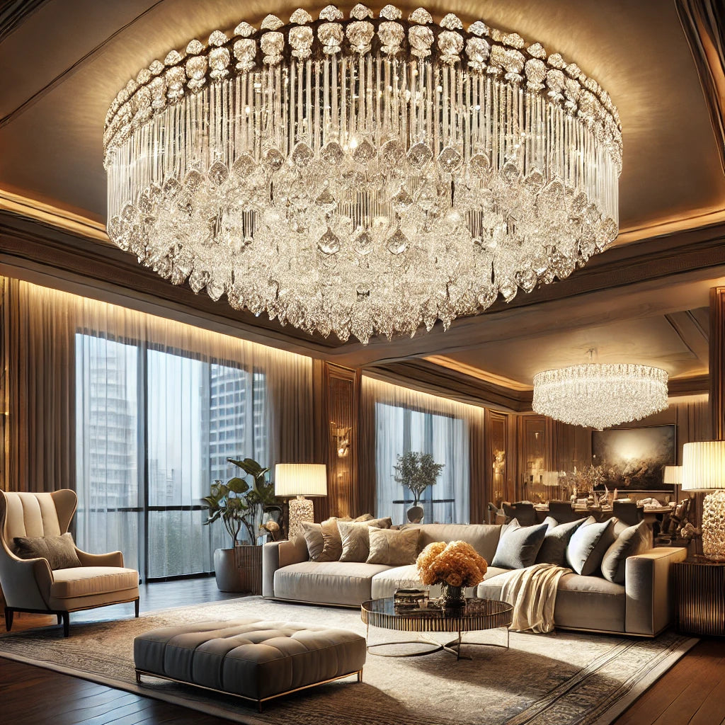 Chandelier 43-Lights Crystal Chandelier 32'' Wide: A Masterpiece of Elegance and Illumination