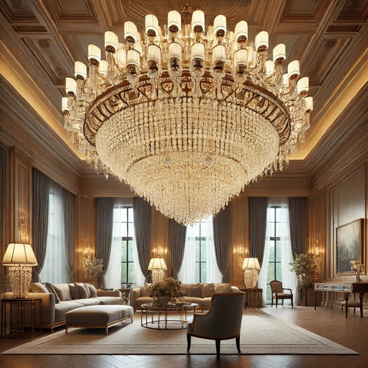 The Stunning 43-Lights Crystal Chandelier, 32" Wide
