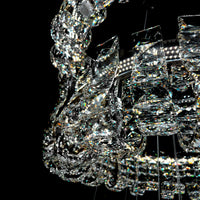 Luxury Grand Modern Chrome Crystal LED Chandelier – 4 Tier Dimmable Fixture with Remote Control (Copy)