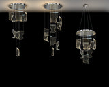 Luxury Chandelier Dimmable Chrome LED 28"W