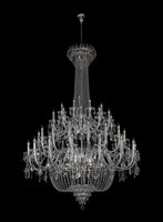 Chandelier Crystal  56" Wide 72-Lights Chrome