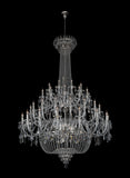 Chandelier Crystal  56" Wide 72-Lights Chrome