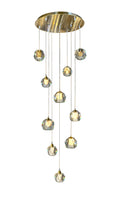 luxury Crystal Chandelier Modern Staircase Ceiling Light 10-Lights