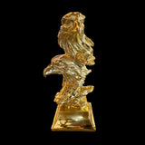 Golden American Eagle Sculpture – A Rare Handmade Italian Masterpiece of Brass and Bronze