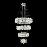 Luxury Grand Modern Chrome Crystal LED Chandelier – 4 Tier Dimmable Fixture with Remote Control (Copy)