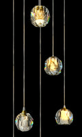 luxury Crystal Chandelier 19.5" Wide Staircase Ceiling Light 6-Lights