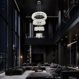 Luxury Grand Modern Chrome Crystal LED Chandelier – 4 Tier Dimmable Fixture with Remote Control (Copy)