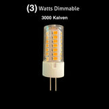 (10 Pack) 3W LED Dimmable Light Bulbs – G4 & G5.3 Base, 3000KSoft White