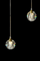 luxury Crystal Chandelier 19.5" Wide Staircase Ceiling Light 6-Lights