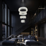 Luxury Grand Modern Chrome Crystal LED Chandelier – 4 Tier Dimmable Fixture with Remote Control (Copy)