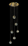 luxury Crystal Chandelier 19.5" Wide Staircase Ceiling Light 6-Lights