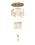 Luxury Chandelier Dimmable Gold LED 28"W