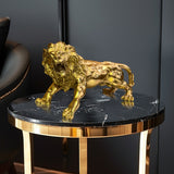 Handmade Italian Brass Lion Statue – Luxurious Decorative Sculpture