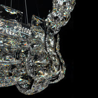 Luxury Grand Modern Chrome Crystal LED Chandelier – 4 Tier Dimmable Fixture with Remote Control (Copy)