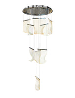 Luxury Chandelier Dimmable Chrome LED 28"W