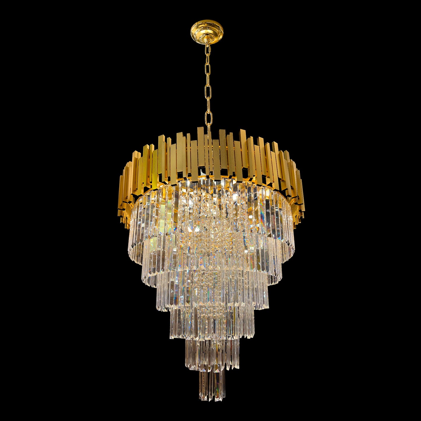 Crystal Tiered Empire Chandelier