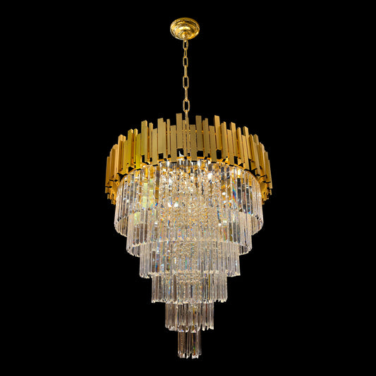 Crystal Tiered Empire Chandelier