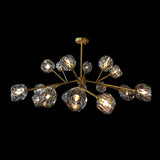 Brass K9 crystal sputnik chandelier modern round design