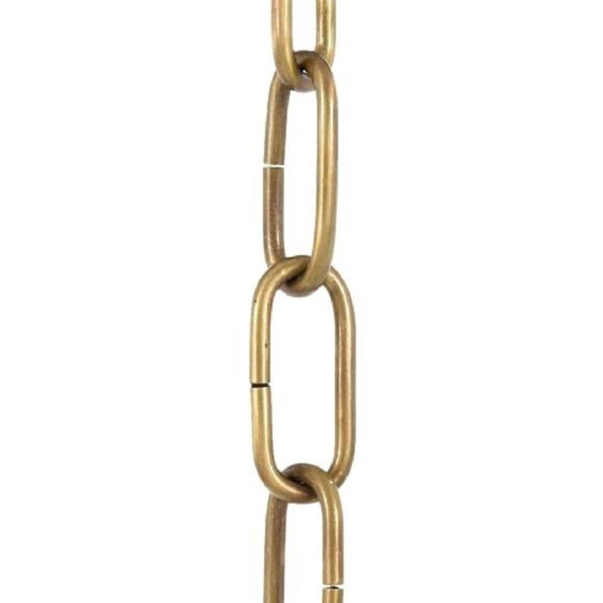 Gold chain on a white background