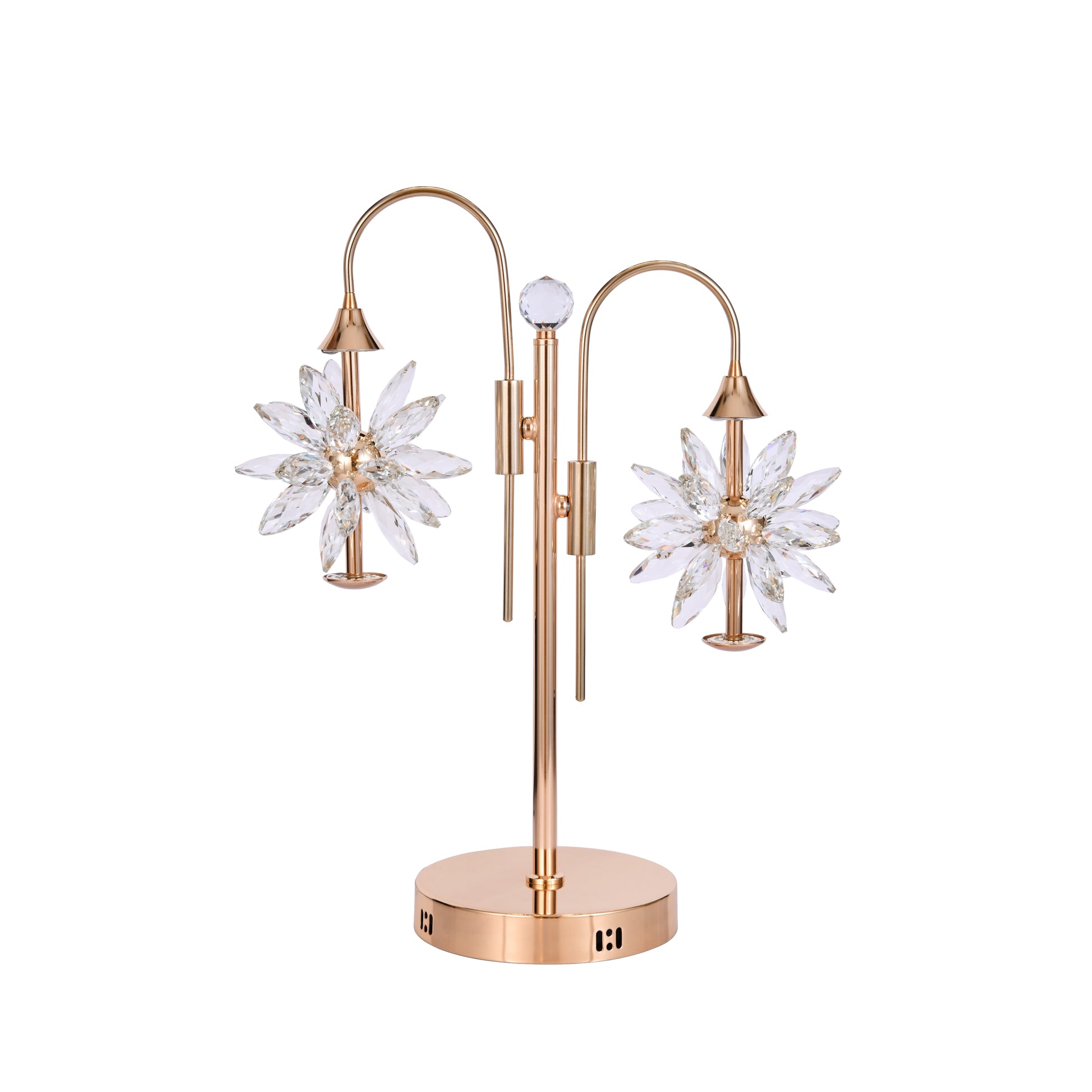 Gold table lamp base detail