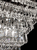 Luxury Crystal Chandelier 29" Wide Gold Square Pendant Chandelier
