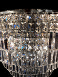 Luxury Crystal Chandelier 28" Wide Chrome Pendant Chandelier