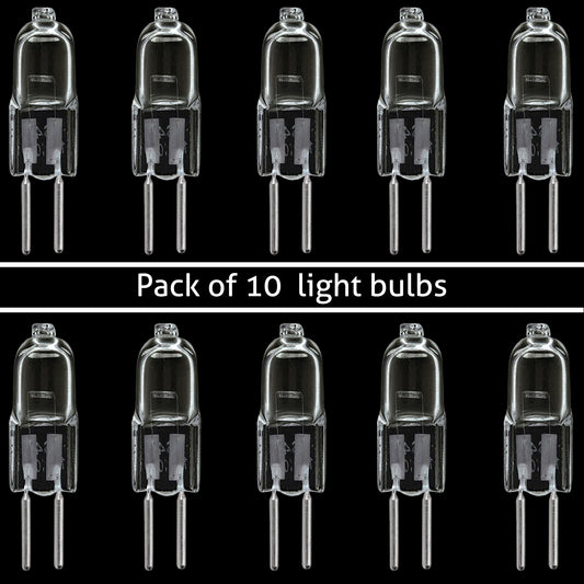 (10 Pack) G5.3 Halogen Bulbs – 20W, 110V, Dimmable, 2700K Warm White