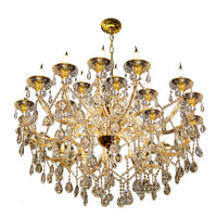 Maria Theresa 45" Wide Gold 24- Light Crystal Chandelier