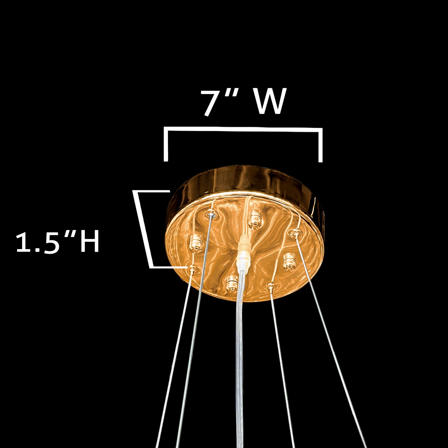 Modern Sculptural LED Wave Chandelier