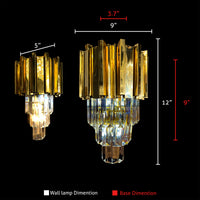 Luxury Crystal Wall lamp Modern Gold LED Wall Sconces