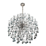 Chrome 30" crystal dimmable chandelier 