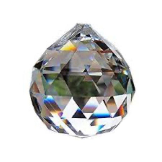 10-Pack 40mm Crystal Ball Prisms with Brass Clips – High-Quality Chandelier Replacement