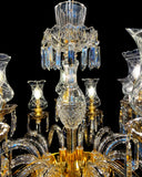 Vintage Crystal Chandelier Gold Pendant Chandelier 19- Lights