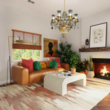 Vintage Crystal Chandelier Gold Pendant Chandelier 10- Lights
