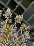 Crystal Chandelier Bronze Ceiling Light Chandelier 21 Lights Handmade For Indoor