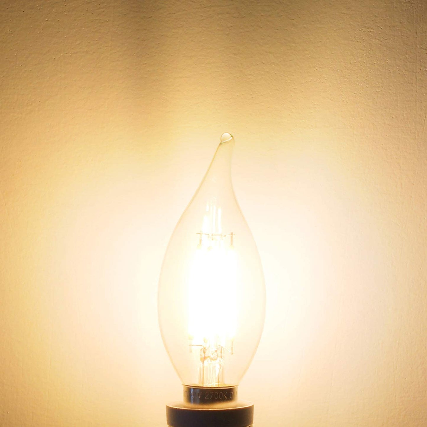 (12 Pack) E12 Candelabra LED Bulbs – 6W, 2700K Warm White, Dimmable, 110V