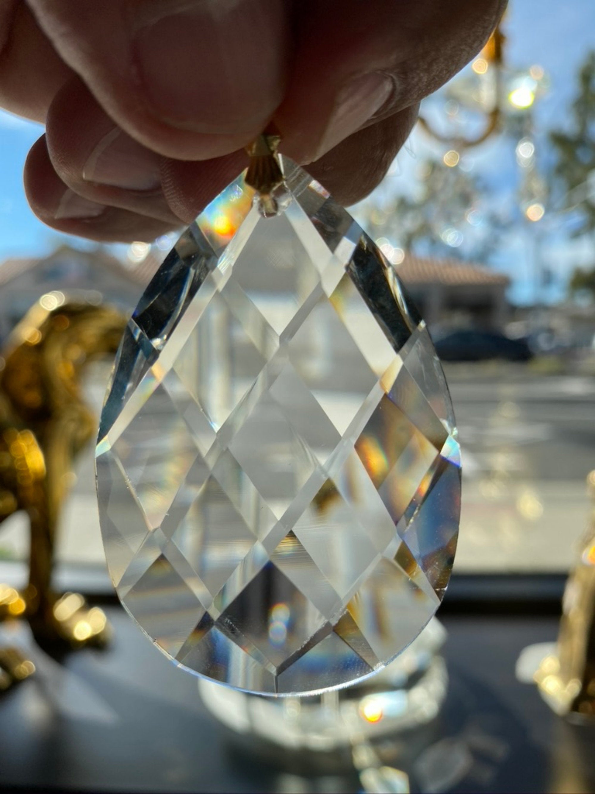 Crystal Tear Drop – Genuine Full Lead Crystal (30%) 63mm | US