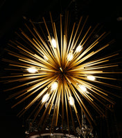 Sputnik Chandelier 27" W Gold 12 Lights pendant Light