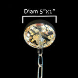 Chrome  Starburst Flush Mount Crystal Chandelier Modern Ceiling Light