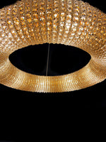 Crystal Chandelier 32" Wide Clear Round Chandelier