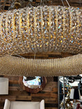 Crystal Chandelier 32" Wide Clear Round Chandelier