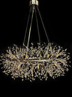 Firework Crystal Chandelier stainless steel Chrome Pendant Ceiling Light