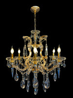 Maria Theresa Chandelier  26" W Gold Crystal Chandelier