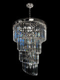 Luxury Chandelier 15- Lights Crystal 25.5" Wide Chrome Finish