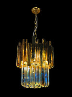 Luxury Chandelier 11" Wide Crystal LED 4-Light Pendant Light