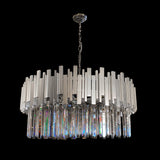Luxury 32" Wide Crystal LED 12-Light Chandelier